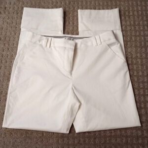 Diane Von Furstenberg Cropped Winter White Pants